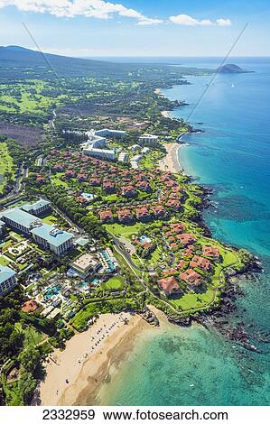 Wailea coastline looking towards Makena; Maui, Hawaii, United States of America View Large Photo Image Stock Photo - Wailea coastline looking towards Makena; Maui, Hawaii, United States of America. Fotosearch