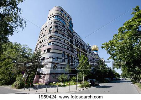 Picture - Waldspirale, A Residential Building Complex In Darmstadt, Germany. Fotosearch