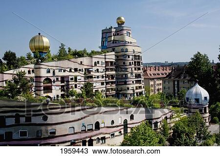 Waldspirale, A Residential Building Complex In Darmstadt, Germany View Large Photo Image Stock Image - Waldspirale, A Residential Building Complex In Darmstadt, Germany. Fotosearch