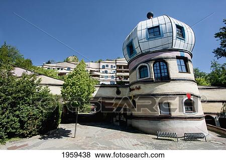 Stock Photo - Waldspirale, A Residential Building Complex In Darmstadt, Germany. Fotosearch