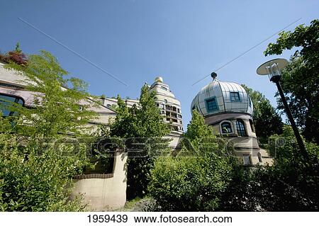 Stock Photo - Waldspirale, A Residential Building Complex In Darmstadt, Germany. Fotosearch
