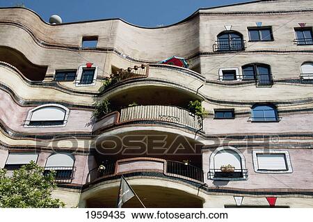 Stock Photography - Waldspirale, A Residential Building Complex In Darmstadt, Germany. Fotosearch