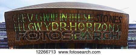 Wales Millennium Centre; Cardiff, Wales View Large Photo Image Stock Image - Wales Millennium Centre; Cardiff, Wales. Fotosearch