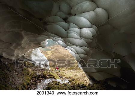 Walker Jumping Over Small Stream Coming Out Of Ice Cave, Gleann Einich Near Aviemore, Highlands, Scotland, Uk View Large Photo Image Stock Image - Walker Jumping Over Small Stream Coming Out Of Ice Cave, Gleann Einich Near Aviemore, Highlands, Scotland, Uk. Fotosearch