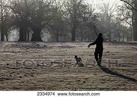 Walking Dog On Winter Morning, Greenwich Park; Greenwich, London, England, Uk View Large Photo Image Picture - Walking Dog On Winter Morning, Greenwich Park; Greenwich, London, England, Uk. Fotosearch
