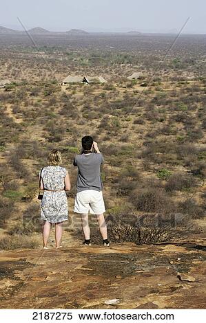 Stock Photography - Walking Safari In Samburu Land&#Xa; Sasaab Kenya. Fotosearch