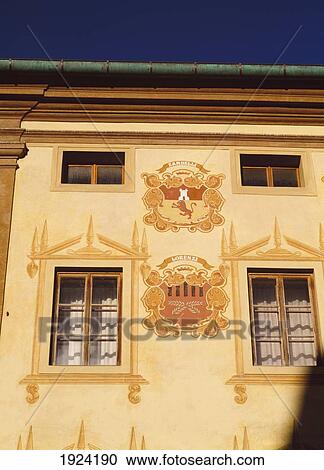 Stock Image - Wall Painting On A House. Fotosearch
