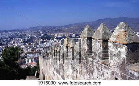 Walls Of Gibralfaro View Large Photo Image Stock Image - Walls Of Gibralfaro. Fotosearch