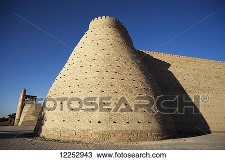 Walls of the Ark Fortress, Old Town; Bukhara, Uzbekistan View Large Photo Image Stock Image - Walls of the Ark Fortress, Old Town; Bukhara, Uzbekistan. Fotosearch