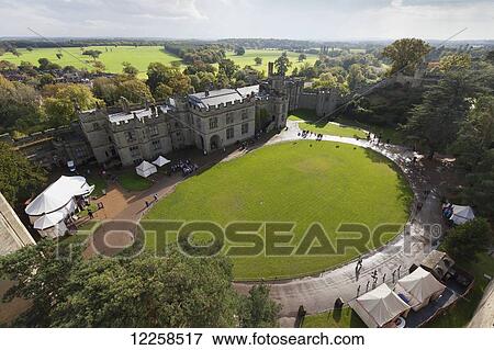 Warwick Castle; Warwick, Warwickshire, England View Large Photo Image Stock Photo - Warwick Castle; Warwick, Warwickshire, England. Fotosearch