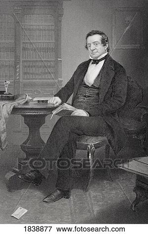Stock Photo - Washington Irving 1783-1859. American Author Known As First American Man Of Letters. From Painting By Alonzo Chappel. Fotosearch