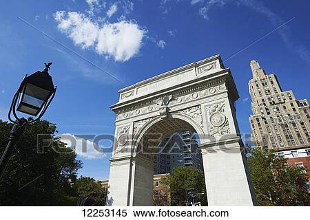 Washington Square Arch in Washington Square Park; New York City, New York, United States of America View Large Photo Image Stock Photography - Washington Square Arch in Washington Square Park; New York City, New York, United States of America. Fotosearch