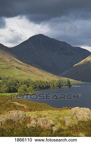 Wast Water Lake, Lake District National Park, Cumbria, England View Large Photo Image Stock Image - Wast Water Lake, Lake District National Park, Cumbria, England. Fotosearch