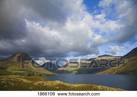 Wast Water Lake, Lake District National Park, Cumbria, England View Large Photo Image Stock Photo - Wast Water Lake, Lake District National Park, Cumbria, England. Fotosearch