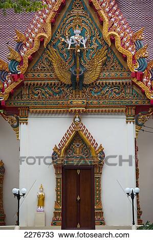 Stock Image - Wat Ban Tham, or The Dragon Temple; Kanchanaburi, Thailand. Fotosearch