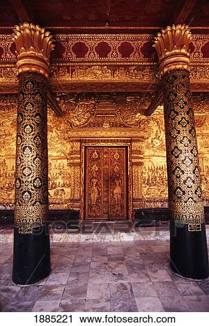Stock Image - Wat Mai, Luang Phrabang. Fotosearch
