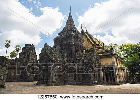 Wat Nokor; Kampong Cham, Cambodia View Large Photo Image Stock Image - Wat Nokor; Kampong Cham, Cambodia. Fotosearch