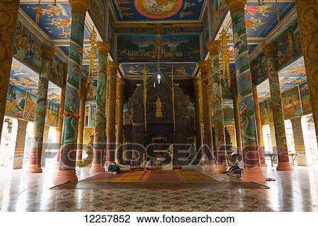 Stock Image - Wat Nokor; Kampong Cham, Cambodia. Fotosearch