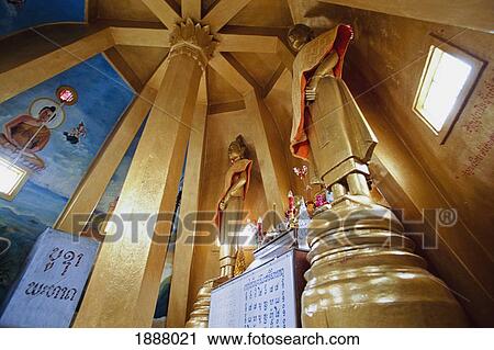 Wat Phra Phome Phao Temple Interior View Large Photo Image Stock Image - Wat Phra Phome Phao Temple Interior. Fotosearch