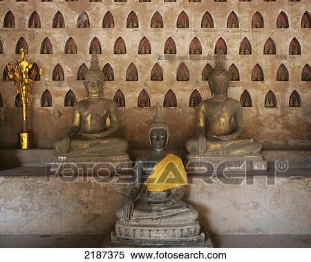 Wat Si Saket; Vientiane, Laos View Large Photo Image Stock Photography - Wat Si Saket; Vientiane, Laos. Fotosearch