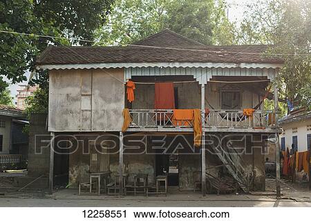 Wat Slaketh; Battambang, Cambodia View Large Photo Image Stock Image - Wat Slaketh; Battambang, Cambodia. Fotosearch