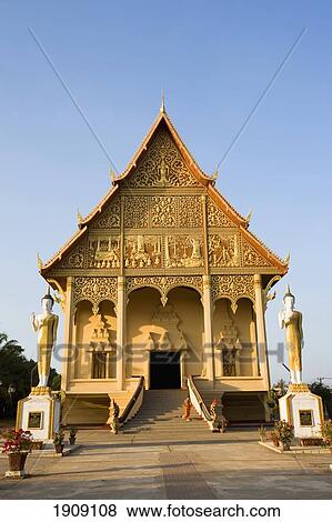 Wat That Luang Tai, Vientiane, Laos View Large Photo Image Stock Photo - Wat That Luang Tai, Vientiane, Laos. Fotosearch