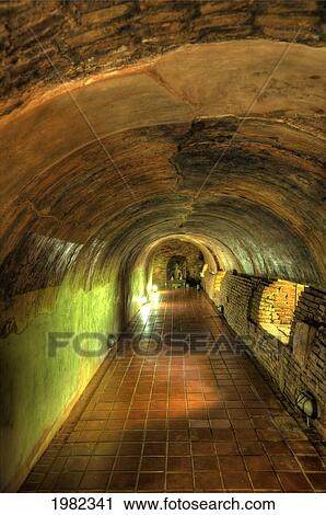 Stock Image - Wat Umong A Famous Forest Temple In Chiang Mai Which Has Cave Tunnels; Chiang Mai Thailand. Fotosearch