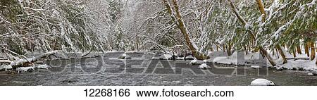 Water flowing in a river with snow covered shoreline; Fulford, Quebec, Canada View Large Photo Image Stock Photograph - Water flowing in a river with snow covered shoreline; Fulford, Quebec, Canada. Fotosearch