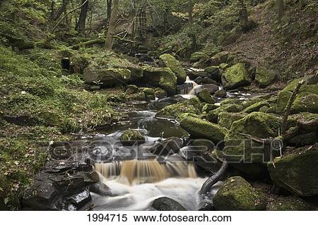 Water Flowing Over Rocks In Peak District National Park; Derbyshire England View Large Photo Image Stock Photography - Water Flowing Over Rocks In Peak District National Park; Derbyshire England. Fotosearch