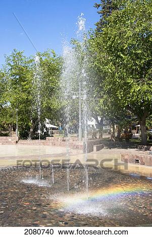 Water Fountain On A Plaza; Chacras De Coria Mendoza Argentina View Large Photo Image Stock Image - Water Fountain On A Plaza; Chacras De Coria Mendoza Argentina. Fotosearch