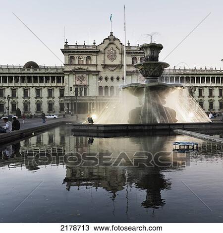 Water Fountain Spraying In A Town Square; Guatemala City Guatemala View Large Photo Image Stock Image - Water Fountain Spraying In A Town Square; Guatemala City Guatemala. Fotosearch