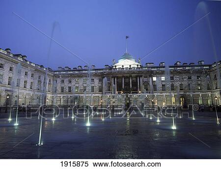Water Jets Outside Somerset House View Large Photo Image Stock Photography - Water Jets Outside Somerset House. Fotosearch