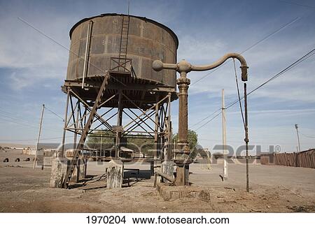 Picture - Water Pump At The Former Baquedano Railway Station, Antofagasta Region, Chile. Fotosearch