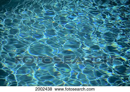 Stock Photo - Water Reflections Of Pool, Design And Light Patterns. Fotosearch