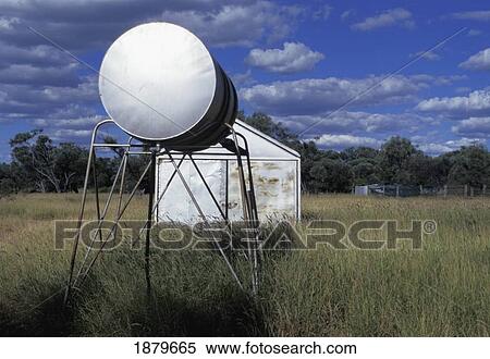 Water Tower And Barn On A Cattle Station View Large Photo Image Stock Photography - Water Tower And Barn On A Cattle Station. Fotosearch