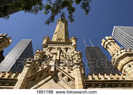 Stock Photo - Water Tower Building, Low Angle View. Fotosearch