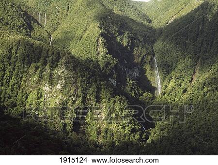Picture - Waterfall In Doubtful Sound. Fotosearch