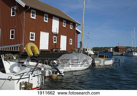 Waterfront House On Gullholmen Island, Bohuslan Archipelago, Sweden View Large Photo Image Stock Image - Waterfront House On Gullholmen Island, Bohuslan Archipelago, Sweden. Fotosearch