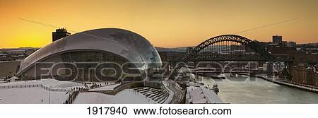 Waterfront Of Winking Eye Bridge In Winter; Newcastle, England View Large Photo Image Stock Image - Waterfront Of Winking Eye Bridge In Winter; Newcastle, England. Fotosearch