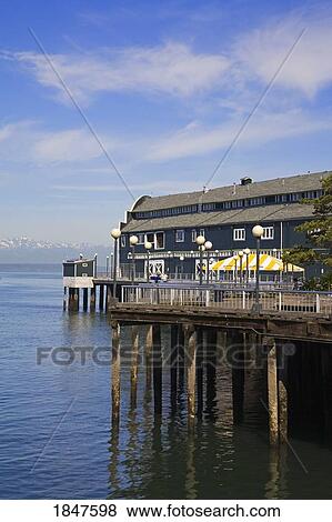 Stock Photo - Waterfront Park On Pier 59; Seattle, Washington State, Usa. Fotosearch