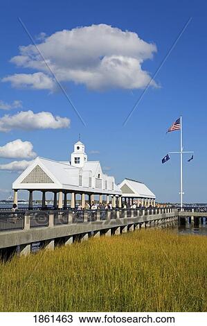 Waterfront Park Pier, Charleston, South Carolina, Usa View Large Photo Image Stock Image - Waterfront Park Pier, Charleston, South Carolina, Usa. Fotosearch