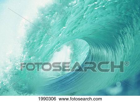 Wave Curling, Clear Clean Water, White Foam View Large Photo Image Stock Photograph - Wave Curling, Clear Clean Water, White Foam. Fotosearch