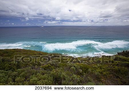 Waves And The Beach At Sandpatch Near Albany; Western Australia Australia View Large Photo Image Picture - Waves And The Beach At Sandpatch Near Albany; Western Australia Australia. Fotosearch