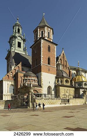 Wawel Hill, Krakow Cathedral; Krakow, Poland View Large Photo Image Stock Photo - Wawel Hill, Krakow Cathedral; Krakow, Poland. Fotosearch