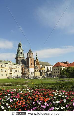 Stock Photo - Wawel Hill, Krakow Cathedral; Krakow, Poland. Fotosearch