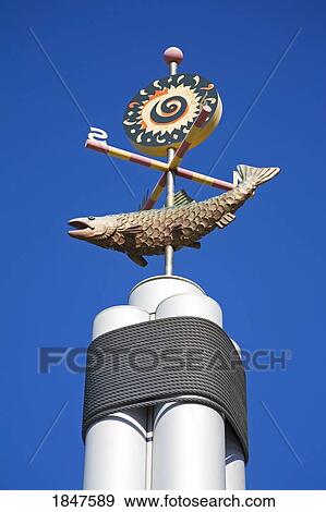 Weather Vane On Information Pole; Seattle, Washington State, Usa View Large Photo Image Stock Photo - Weather Vane On Information Pole; Seattle, Washington State, Usa. Fotosearch