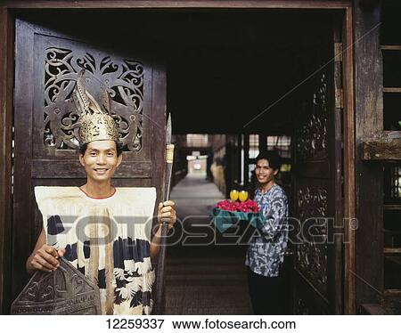 Stock Photo - Welcome at Sarawak's Pelagus Resort; Sarawak. Fotosearch