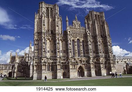 Wells Cathedral View Large Photo Image Stock Photography - Wells Cathedral. Fotosearch