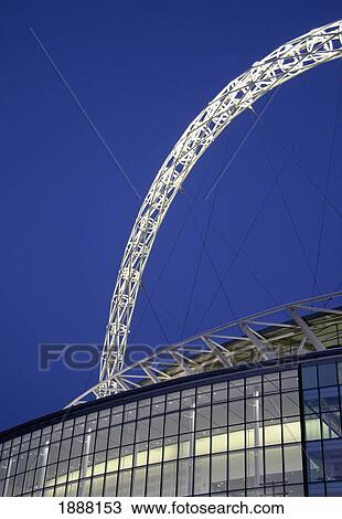 Stock Image - Wembley Stadium At Dusk, Close Up. Fotosearch