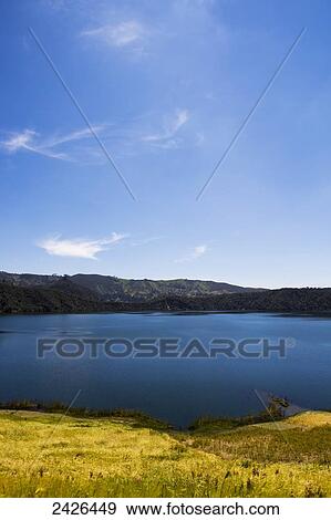 Stock Photo - Wenchi crater and lake, to the West of Addis Ababa; Ethiopia. Fotosearch
